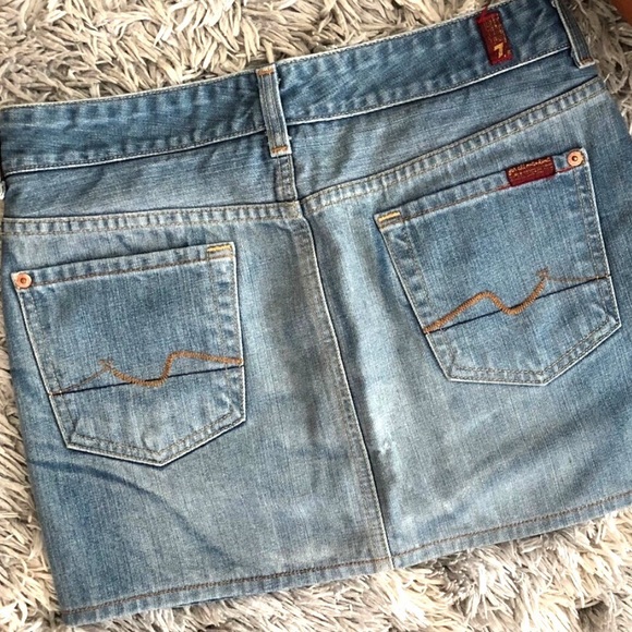 7 For All Mankind Dresses & Skirts - ⚡️7 For All Mankind Denim Miniskirt